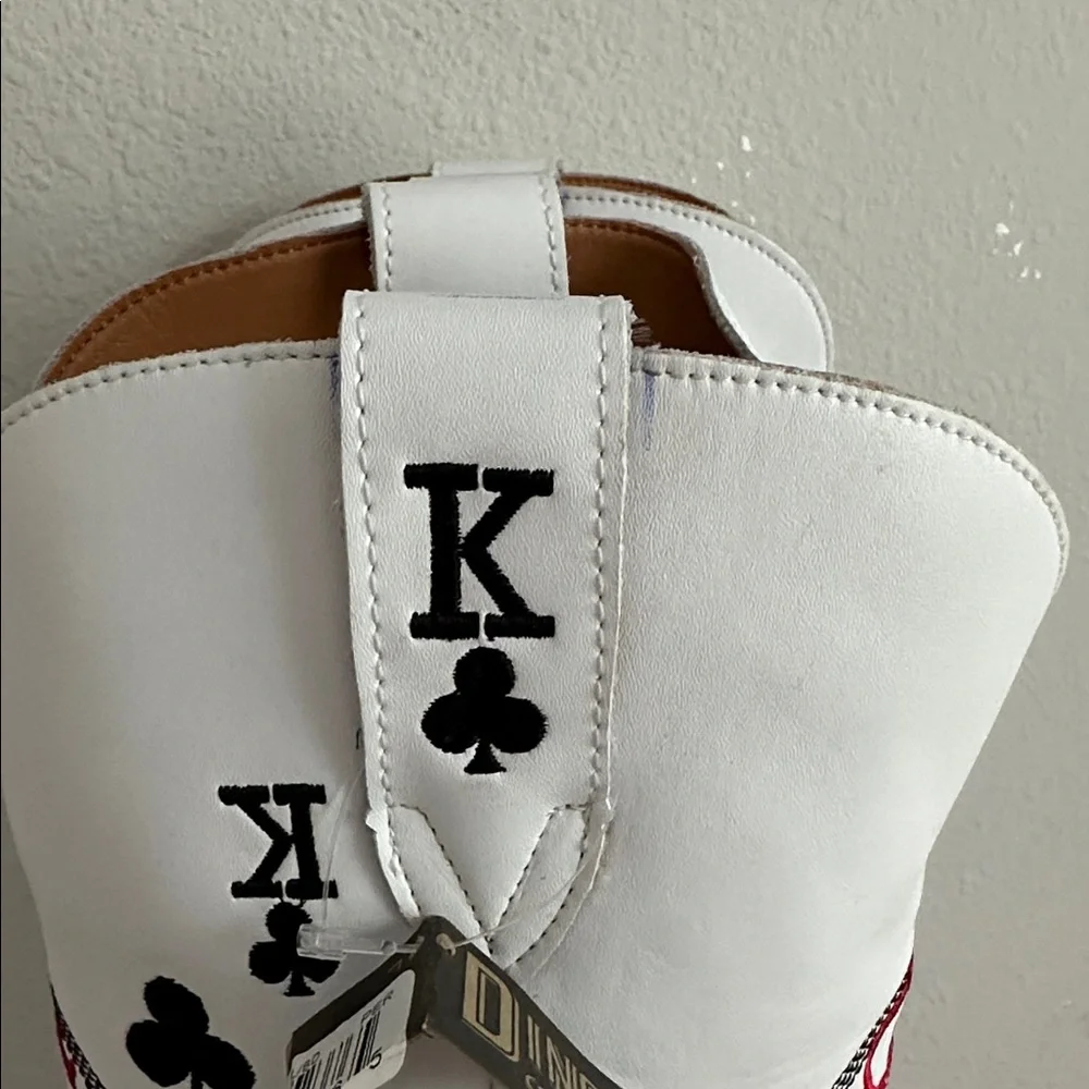 Dingo Womens Ace Of Spades Stacked Heel Cowboy Boots - Picture 2 of 9